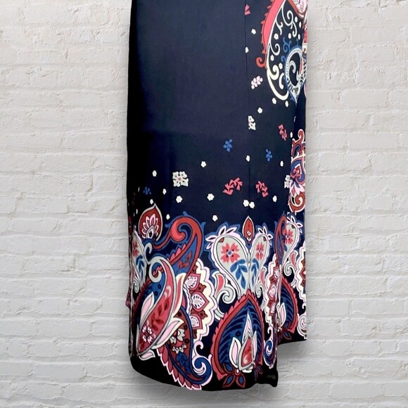 Banana Republic Dress Womens Size S Paisley Print Sleeveless Shift Multicolored - Picture 3 of 11